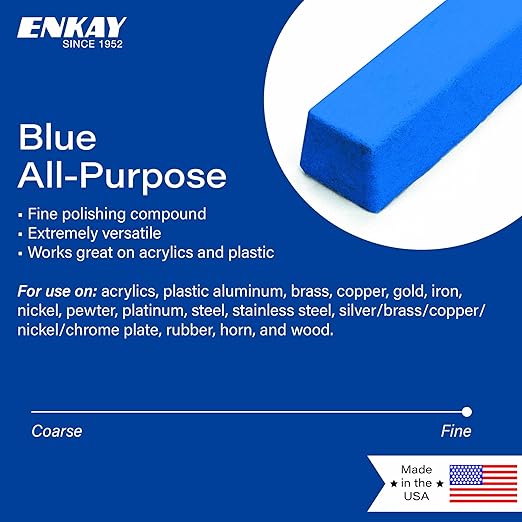 ENKAY - Blue Extra Fine All-Purpose Polishing Compound, 1 Lb. (U.S. Made)