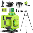 Laser Level 360 Self Leveling with Tripod,CinusLinus 4D Lazer Level,4x360° Cross Line Laser for Construction Project Renovation,Floor Tile, Laser Level Lines Tool