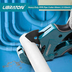 Libraton PVC Pipe Cutter, Up to 2-1/2", Ratchet Pipe Cutter Heavy-Duty, Pex Cutting Tool for Cutting PEX, PVC, PPR Plastic Hoses and Plumbing Pipe