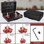 3 Blade PVC Pipe Reamer,PVC Fitting Saver Set Socket Saver for Plumbing,Tool Size:1-1/2",2",3",4 Pipes Reamers,Plastic Pipe Reamer Tool Kit for Sch.40 CPVC ABS Fitting,4 Size w/Tungsten Carbide Blade