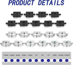 AMZCNC Electric Hydraulic Cable Lug Crimping Tool, 12 AWG to 2/0 AWG Terminal, Cable, Wire Electric Crimper Tool Kit, Battery Crimp Tool Kits with 20 Dies(12AWG~00AWG)