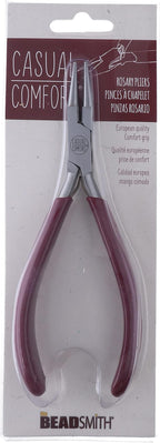 The Beadsmith Rosary Pliers – Casual Comfort Series - 6 inches (152mm) - Polished Steel Head, Comfort Grip Handle & Double-leaf Spring, European Design & Quality, Tool for Jewelry Making