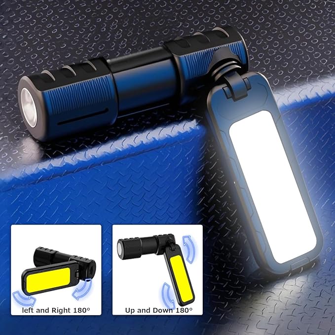 Rechargeable Magnetic Work light, 180° Rotate Mechanic Grill Light for Car Repair, BBQ,Emergency, Camping, Outdoor & Mechanics Tools