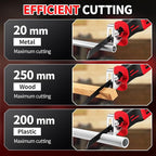 Reciprocating Saw Cordless, 0-3500 SPM Power Reciprocating Saw, Tool-Free Blade Change, Brushless Recipro Saws with 2 * 4.0Ah Battery & 4 Blades, Cordless Saw for Wood/Metal/Plastic Cutting