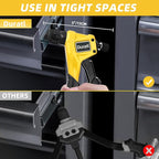 Rivet Nut Tool Kit, 8-Inch Hand Rivnut Tool for Tight Spaces, Nutsert Tool Kit with 96pcs Rivnuts, 8 Metric & SAE Mandrels (M3-M6, 6-32, 8-32, 10-24, 1/4-20), Durable Carrying Case Included