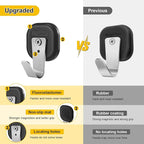 Upgraded Heavy Duty Magnetic Hook, Powerful Magnet Versalite Indoor and Outdoor Tool Towel Brooms Coat Hanger for Cruise Garage RV Workshop Tool Box, Magnet Organize Stainless 304 Hooks, 2 Pack