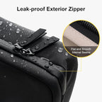 LEVEL8 Travel Toiletry Bag for Men Women, Water Repellent Shaving Bag for Toiletries Accessories, Storage Bags with Divider and Handle, Small/Black