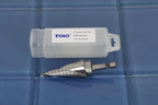 TEMO M35 Cobalt Spiral Flute Step Drill, 12 Size 3/16 Inch To 7/8 Inch, 1/4 Inch Hex Shank