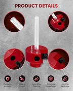 Saker PVC Pipe Reamer, PVC Fitting Saver with 3/4inch Head, For SCH40, ABS Pipe,CPVC Perfect for Plumbing Repairs, Fits Standard 1/2" Drill