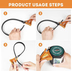 2-Pack Strap Wrench,Oil Filter Wrench with Diameter 6" and 4" Heavy Duty Rubber Strap,Adjustable Blet Wrench as Jar Opener,Water Filter,Plumbing,Sink Wrench Faucet Tool