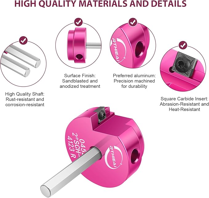 9 Pcs PVC Pipe Reamer Kit, PVC Fitting Saver Socket Saver Plumbing Tool with 1/2", 3/4", 1", 1-1/4", 1-1/2", 2", 2.5", 3" and 4" Head, Pipe Fitting Reamer for SCH40 CPVC ABS, Fits Standard 1/2" Drill