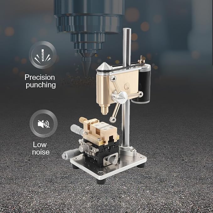 Mini Benchtop Drill Press, Precision Watch drill, Speed Adjustable, Watch Repair Equipment, Industrial Grade Bench Structure 1-3mm