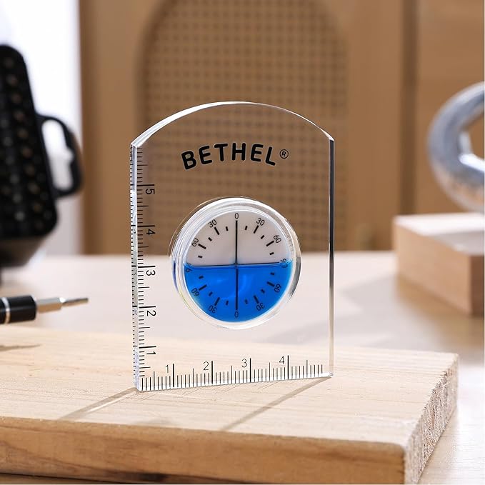 BETHEL Circular Bubble Level Bullseye Degree Marked Surface Round Spirit Levels Measuring Tool