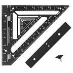 Commando 7.5" - Advanced Carpenter Square with Jig Block - Accurate Flatwork and Repetitive Markings (Midnight)