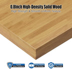 70” Heavy-Duty Solid Wood Work Bench Work Table with Wheels, Adjustable Height Portable Workbench with Power Outlets & Pegboard, 3000 Lbs Capacity Workstation for Garage, Workshop