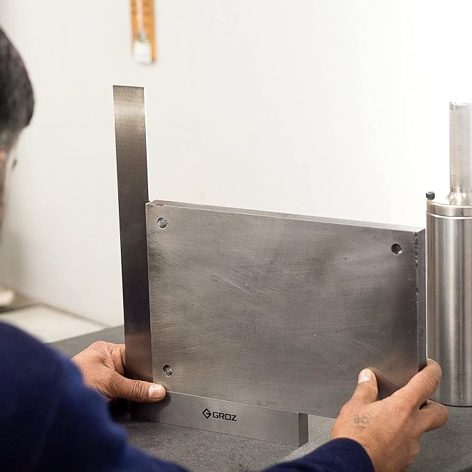 Groz 12-inch Steel Square | General Purpose | 96 Micron Squareness (01107)
