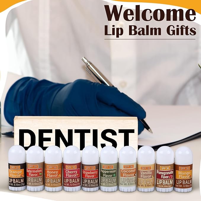 10 Pcs Mini Sunscreen Lip Balms Bulk SPF 30 Lip Balm Sticks Favors with Sunscreen SPF Employee Staff Appreciation Gifts Bulk Team Coworkers Christmas Party Gifts for Travel Beach-VeraVaultWomen