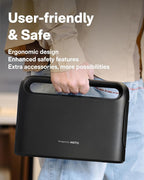 HOTO 40-Piece Tool Kit, Household Essentials tool set w/Smart Electric Screwdriver (LED, 3 Torque) + 14 Tools & 26 Accessories | Pro-Grade Compact Organizer for Home, Dorm Repairs, DIY