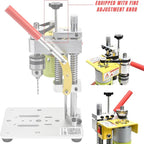 Electric Mini Bench Top Drill Press, 7 Speed Drilling Machine w/ B10 Chuck for 0.6-6mm Bits, Mefape DIY Metal Woodworking Jewelry Drill Tool