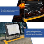 21000Lumens LED Work Lights with Stand, 3 Adjustable Work Lamp Head with Individual Switch, IP66 Waterproof Tripod Work Light for Outdoor Indoor Job Site Workshop Garage Construction Site