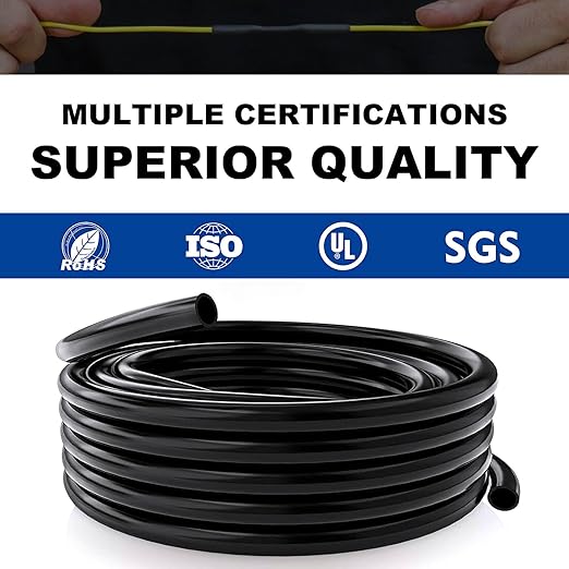 1 Inch Heat Shrink Tubing, 32.8 Ft Roll Industry Marine Grade 3:1 Shrink Ratio Shrink tubing, Adhesive Lined Heat Shrink Tube, 1" Waterproof Shrink Tube for Wires Home Marine Automotive