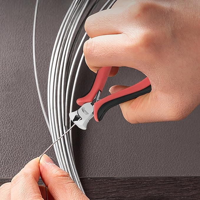 End Cutting Pliers 4"-5 Pack End Cutting Pliers for Jewelry Making with Spring Loaded for DIY, Craft, Repairing