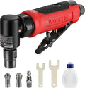 WORKPRO Air Angle Die Grinder, 1/4-Inch Pneumatic Right Angle Die Grinder, 20000RPM, Air-Powered 90 Degree for Grinding, Cutting, Polishing, Welding Repair, Deburring, 1/4" & 1/8" Collets Included