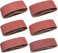3 x 24 Sanding Belts, 3x24 Aluminum Oxide Sanding Belts for Belt Sander, 3 Each of 40/80/120/150/240/400 Assorted Grits Sanding Belts Assortment, 18 Pack(3x24in)