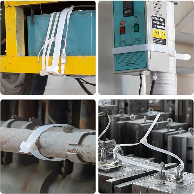 24 inch Black Zip Ties Heavy Duty 300 PCS, 250 LBS Ultra Exclusive Strong Plastic Wire Ties, Large Cable Ties Extra Long Tie Wraps, Indoor and Outdoor UV Resistant