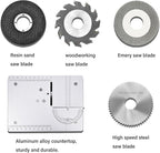 Precision Mini Electric Table Saw, DIY Hobby Handmade Woodworking Bench Cutting Machine Adjustable Cut Depth Small Desktop Saw for Miniature Wood Craft (Regular style)