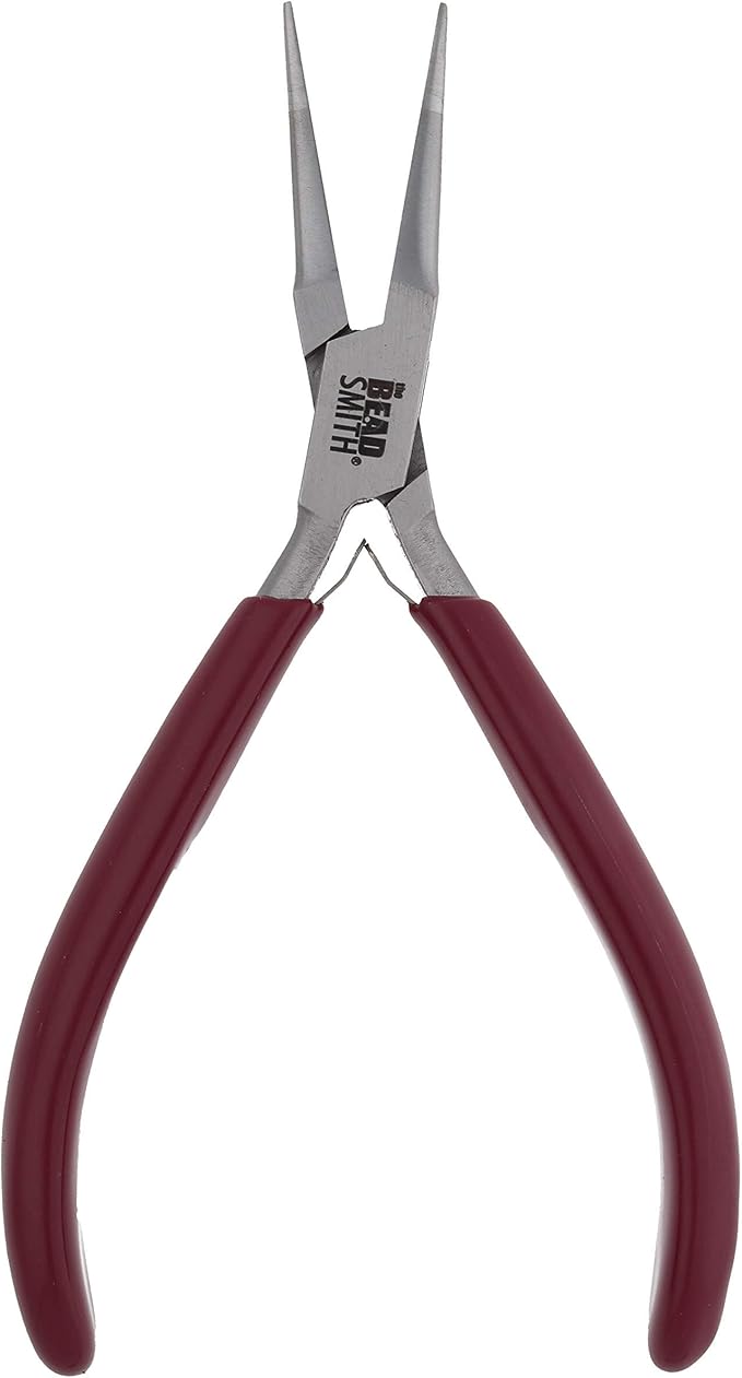The Beadsmith Casual Comfort Long Chain Nose Plier - 6 inches (152mm)- Pvc Handle - European Design & Quality, Tool for Jewelry Making