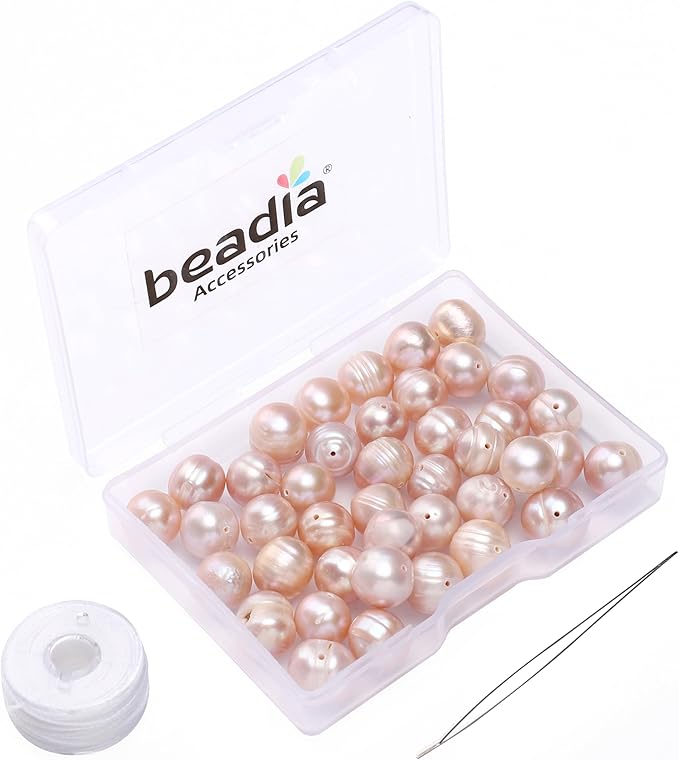 Natural Pearl Beads Potato 9-10mm Purple Freshwater Cultured Loose Gemstone Beads for DIY Jewelry Making 13.8''/Strand HQ