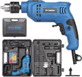 Hammer Drill, 4.5A 1/2 Corded Hammer Kit, 0-3000RPM Variable Speed Impact Drill with 105pcs Drill Bit Set, Carrying Case Included
