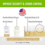 1,000 WristCo Tyvek Deep Metallic Gold Wristbands for Events – Tamper-Proof Design Prevents Reuse – Premium-Grade Bracelets for Hospital & Medical ID, Party, Concert Entry, VIP Identification