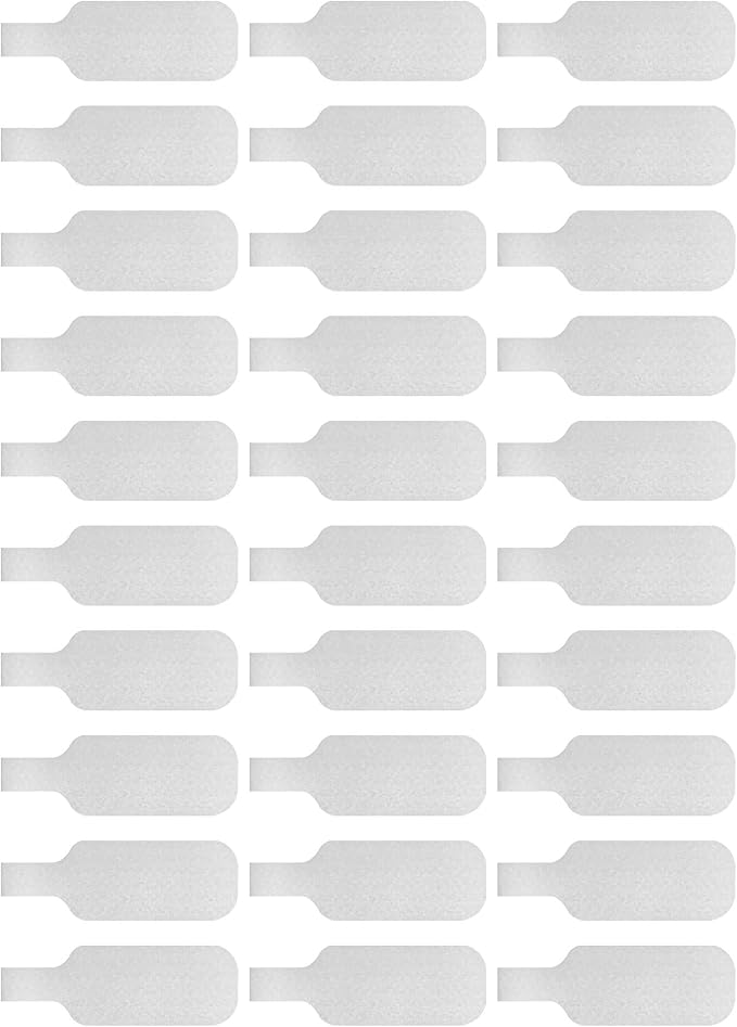 Wrap-It Storage Cable Labels - Medium, White (30-Pack) Write On Cord Labels, Wire Tags for Cable Management and Organizer for Electronics, Computers and More