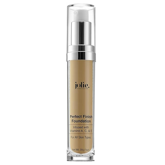 Jolie Perfect Finish Liquid Foundation Makeup SPF 15 Oil Free (MW1)-VeraVaultWomen