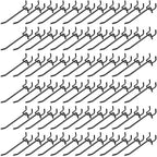 Shimeyao 100 Pcs Peg Board Shelving Hooks Stainless Steel Hanging Board Pegs Wall Display Hooks Bulk for 1/8 1/4 Garage Storage Organizer Accessories(4 Inch,Black)