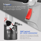 Pneumatic Rivet Gun S30 Self-Suction Air Rivet Gun 3/16" 5/32" 1/8" 3/32" Hydraulic Riveter with 1 Set of Extra Jaws