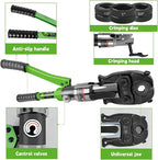 AMZCNC ProPress Tool Copper Tube Fittings Hydraulic Copper Pipe Crimping Tool with 1/2 inch,3/4 inch and 1 inch Jaws Copper Pipe Press Crimpers Pressing Pliers,Suit for Narrow Space and Tee Fittings