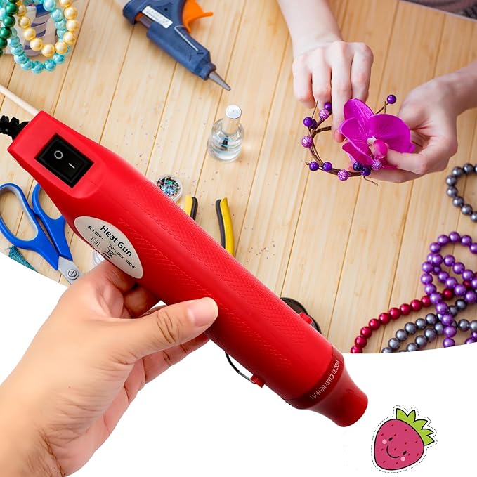 Heat Gun, Mini Hot Air Gun for DIY Crafts Portable Heat Air Gun Tool for Embossing Shrink Wrapping Drying Paint
