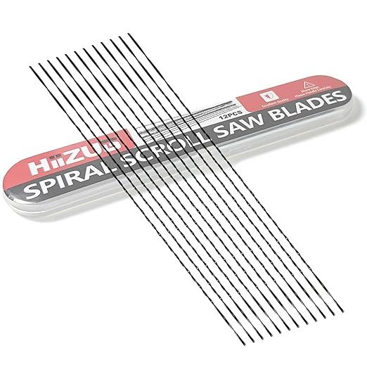 Spiral Scroll Saw Blades 5 Inch Plain End, #2 Fine Metal Cutting, for Sawing Cutting Metal