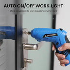 Cordless Electric Screwdriver, 3.6V Rechargeable Power Screwdriver with 47 pcs Accessories, usb charging, 3Nm Screw Gun, mini Carrying screwdriver set with LED Light Electric Power Drill Set