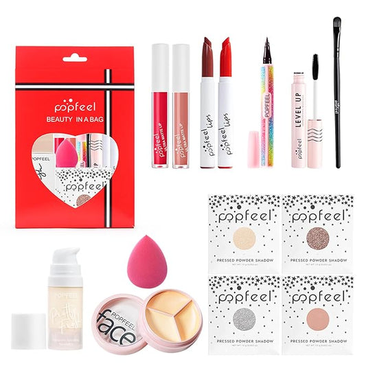 Makeup Kit for Teenager Girls, Full Cosmetics Makeup Kit for Girls 10-12 with Eyeshadow, Lipstick, Concealer, Lipgloss, Mascara, Makeup Brush etc, Cosmetics Gift Sets for Women, Teenage-VeraVaultWomen