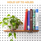 INCLY 4/6 Inch Pegboard Hooks, 36 Pack Heavy Duty Double Arm Peg Board Straight Hooks, Peg Board Tool Hangers Fit for 1/4" Pegboard Garage Hanging Tools, Craft Organizing, Kitchen, Store