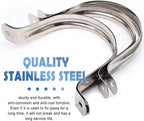 Nge 4inch Rigid Pipe Strap Clamp-Two Hole Strap-U Bracket Tube Clip-Stainless Steel Heavy Duty Pipe Fasten Holder-Secures Conduit，4Pcs（115mm)