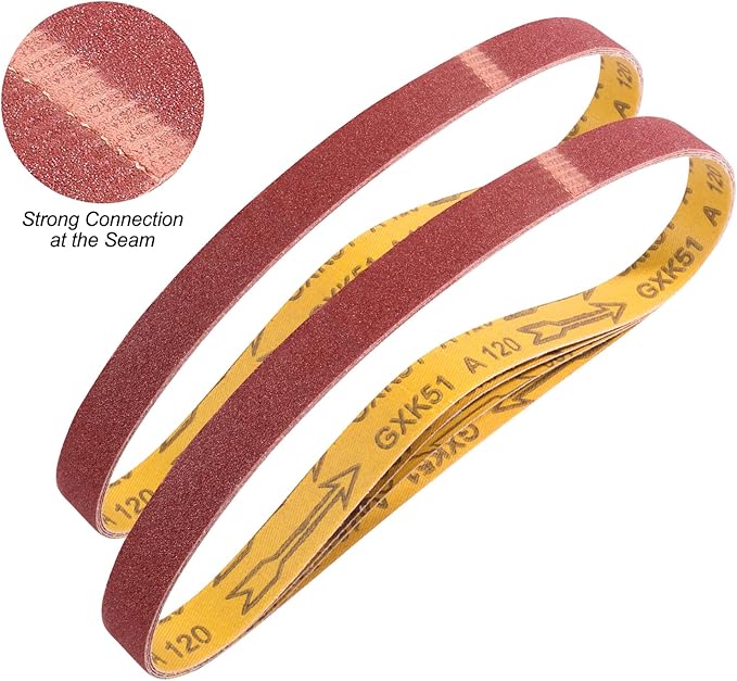 S SATC Sanding Belts 1×30-Inch Sanding belt Belt Sander Belt Sander Paper, (4 Each of 60, 80, 120,150,240,400 Grits) Aluminum Oxide 24PCS