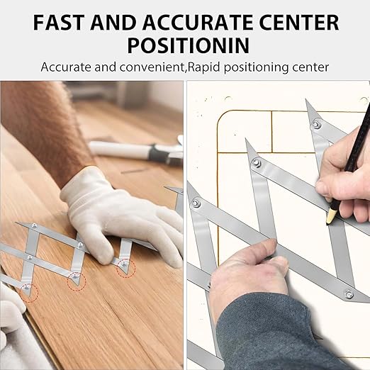Picket Master Pro 7 Point Center Finder for Precise Measurements,Center Point Finder, Center Finding Tool,Equidistant Measuring Tool,Wood Working Welding Precise Center Finding