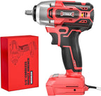 Cordless Impact Wrench Compatible with Milwaukee 18v Battery: 250Ft-lbs(340N.m) 3/8" Brushless Electric Impact Gun, 2400RPM High Torque Impact Driver, Power Impact Wrench, Bare Tool