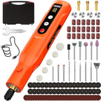Kejector Cordless Rotary Tool Kit with 113 Accessories Mini Rotary Tool with LED Screen & Ring Light 5-Speed Adjustable for Engraving Sanding, Polishing, Carving, Cutting, DIY Crafts, USB-C Charging