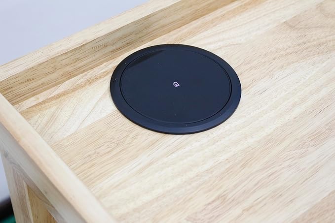 Deluxe Solid Wood Jewelers Workbench – Heavy-Duty Jewelry Bench with Drawers, Outlets, 1 USB, 1 Type-C, 2 Sockets, Wireless Charging Pad & Pop-Up Retractable Power Socket for Crafting & Repair